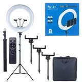 رینگ لایت مدل RL21 بهمراه 3 پایه و ریموت کنترل و 3 تا هولدر مخصوص اورجینال قیمت عالی