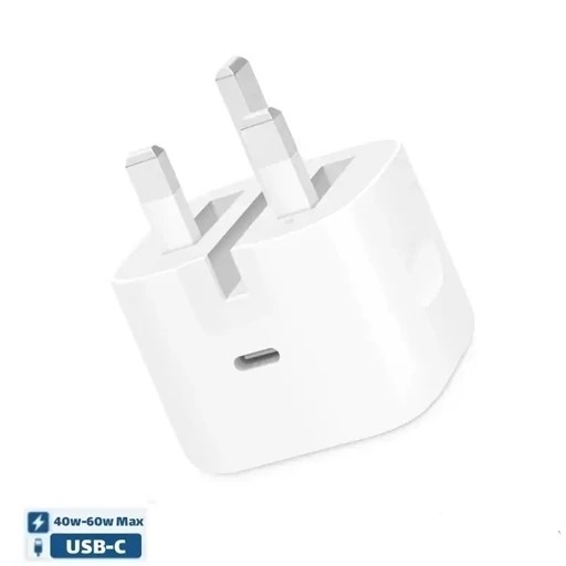 شارژر اورجینال اپل 3 پین 40 وات Dynamic Power Adapter با توان خروجی تا 60 وات جدید قیمت عالی