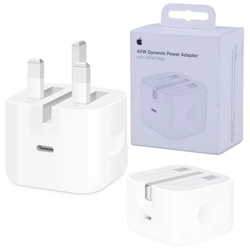 شارژر اپل سه پین 40 وات مدل Dynamic Power Adapter با توان خروجی تا 60 وات قیمت عالی