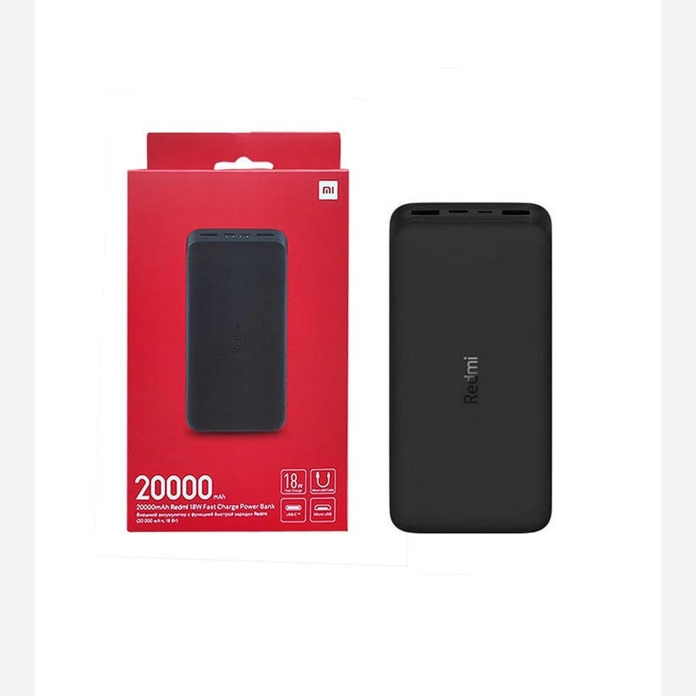 پاوربانک xiaomi redmi 20000 اصل و اورجینال پک گلوبال قیمت عالی