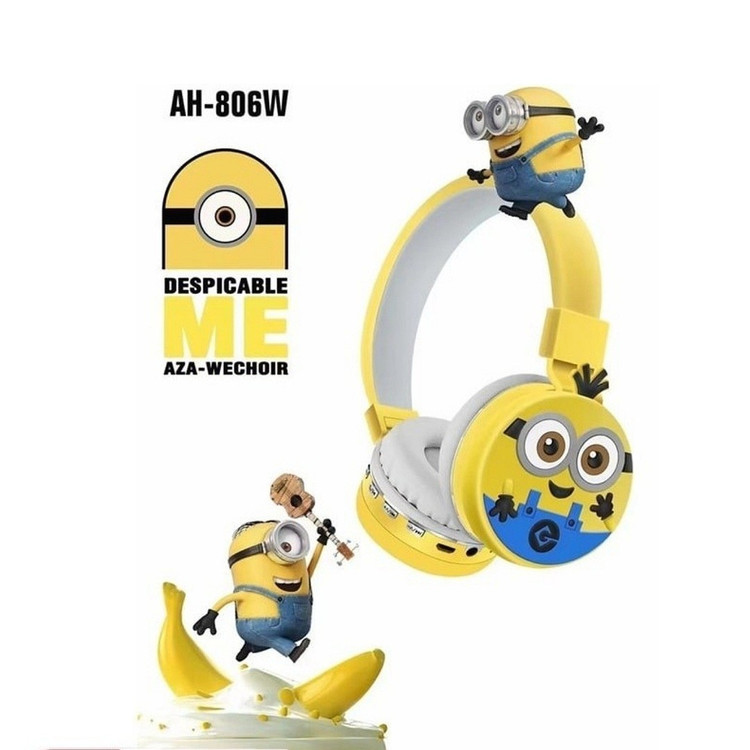 هدفون هدست مینیون ها مدلMinions AH-806W قیمت عالی