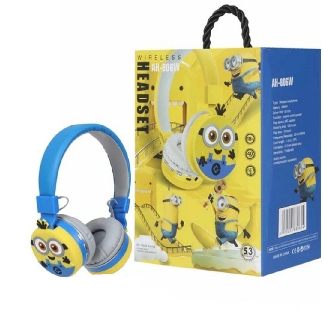هدفون هدست مینیون ها مدلMinions AH-806W قیمت عالی