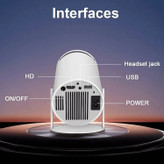 ویدئو پروژکتور استوانه ای HY300 ULTRA HD اصلی به همراه کنترل قیمت عالی