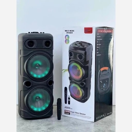 اسپیکر بلوتوثی ZQS 8210S شارژی چمدانی اصلی بهمراه کنترل و میکروفون جدید
