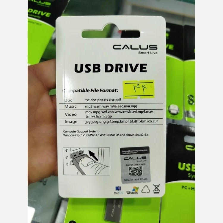 فلش مموری کالوس مدل USB 3.0 ظرفیت 8 گیگابایت Calus 8GB کیفیت عالی