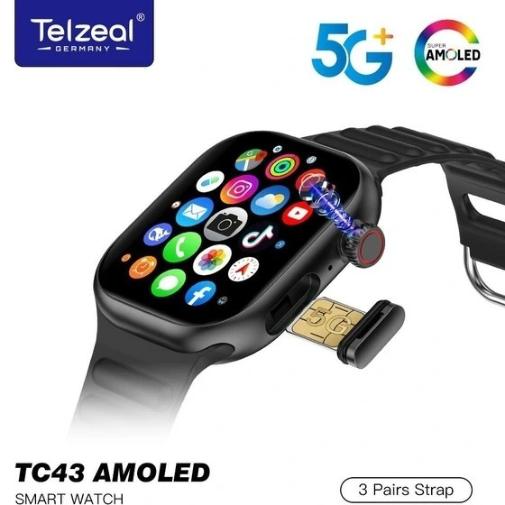 ساعت هوشمند سیم کارت خور TC43 5G با دوربین مخفی ریجستری قیمت عالی