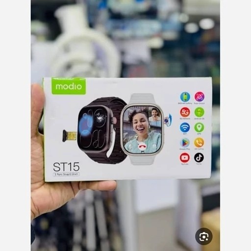 ساعت هوشمند سیمکارت خور ST15 5G اصلی با 64 گیگ حافظه دوربین دار قیمت عالی