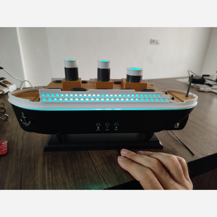 بخور سرد کشتی تایتانیک اصلی دارای RGB به همراه ریموت کیفیت عالی
