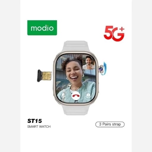 ساعت هوشمند سیم کارت خور دوربین دار modio st15 5G اصلی با 64 گیگ حافظه