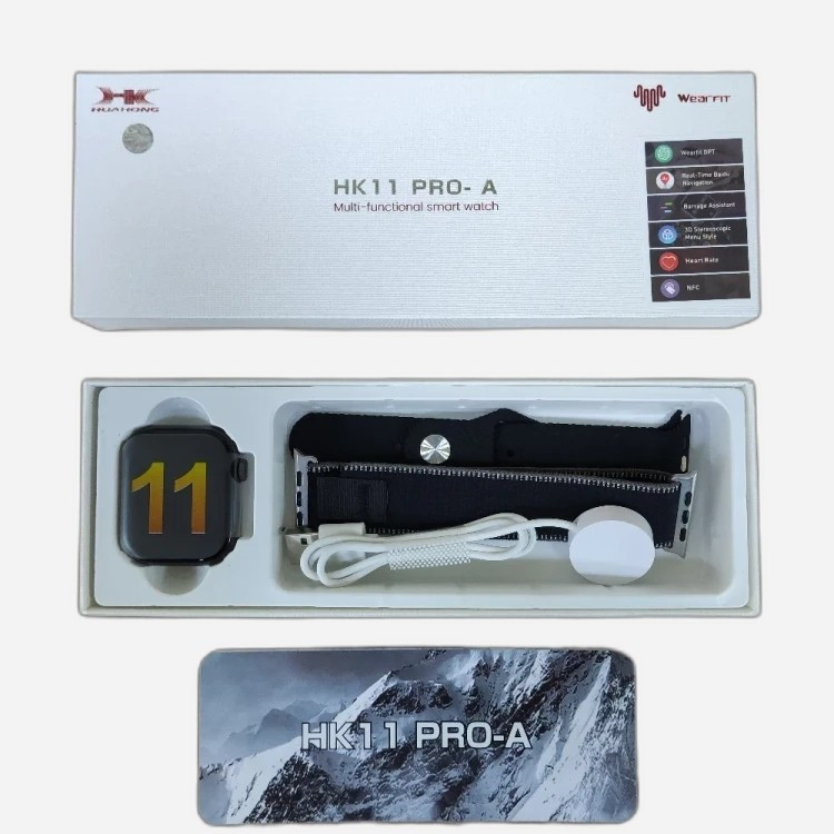 ساعت هوشمند HK11 PRO-A اصلی Chat GPT صفحه امولد منو جدید کیفیت عالی