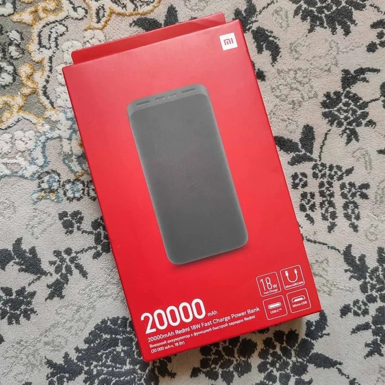 پاوربانک شارژر همراه xiaomi redmi 20000 اصل و اورجینال پک گلوبال قیمت عالی