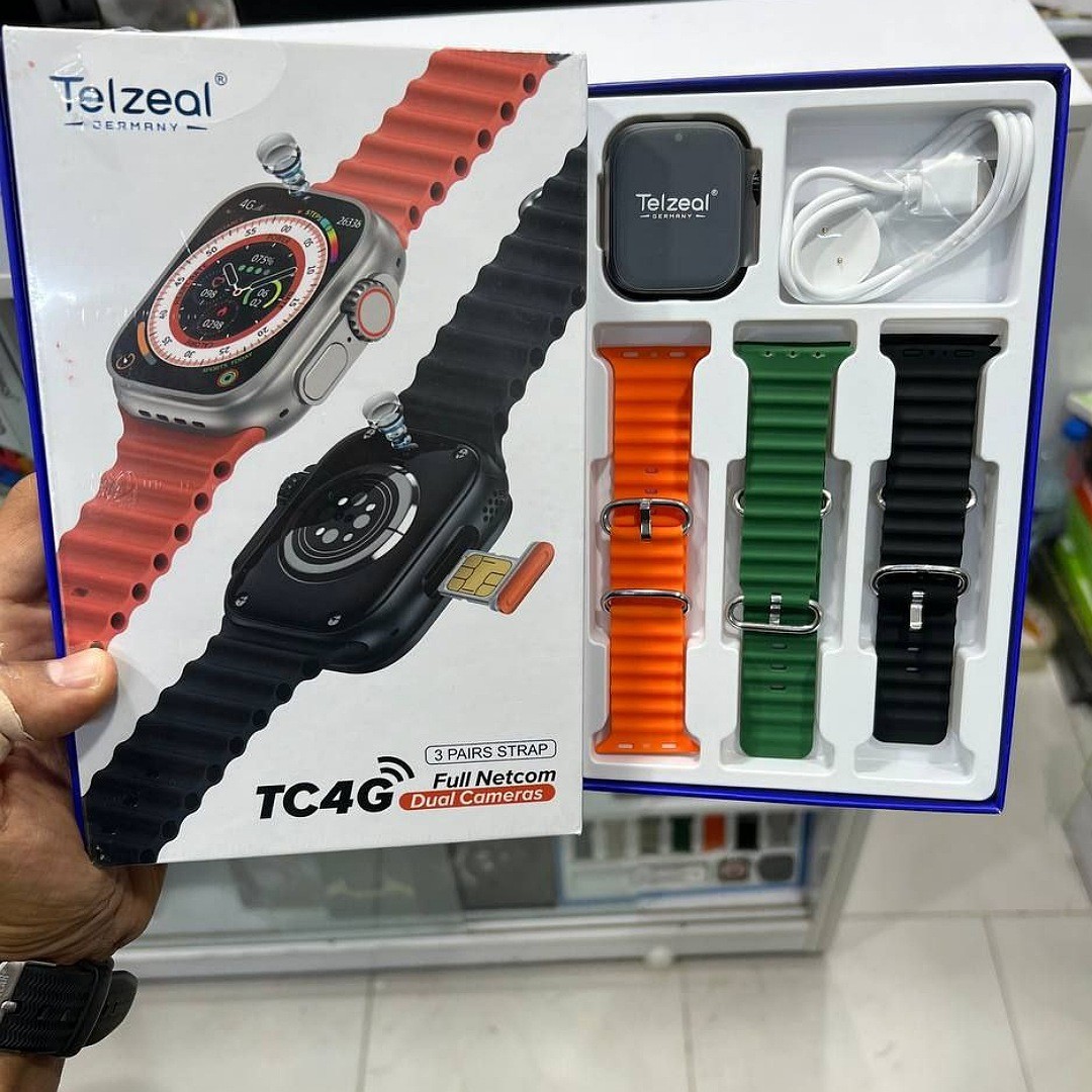 ساعت هوشمند سیم کارت خور Telzeal TC4 4G با 64 گیگ حافظه داخلی و 4 گیگ رام دوربین دوگانه کیفیت عالی