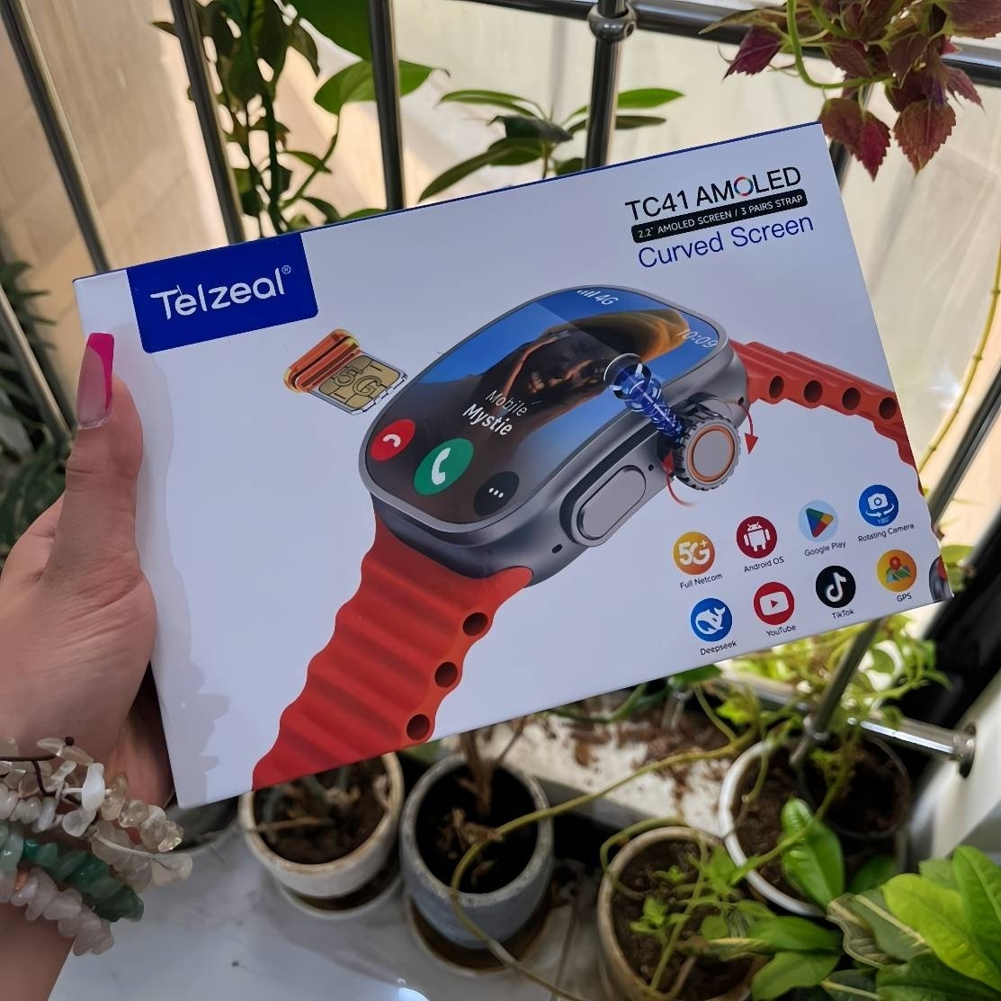 ساعت هوشمند سیمکارتخور دوربین چرخشی تلزیل مدل TELZEAL TC41 کیفیت عالی