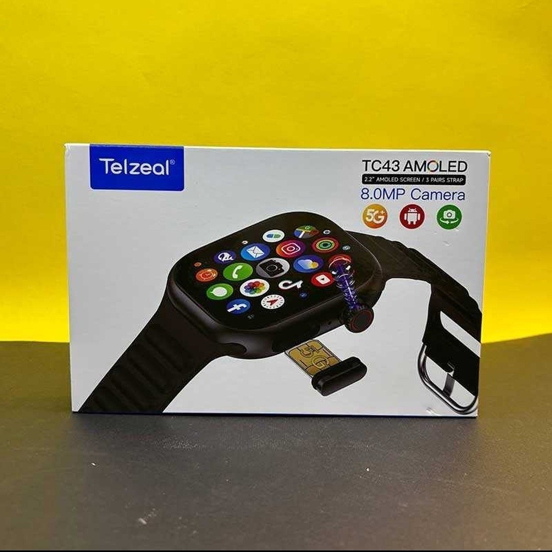 ساعت هوشمند برند Telzeal مدل TC43 AMOLED سیم کارتخور با دوربین مخفی قیمت عالی