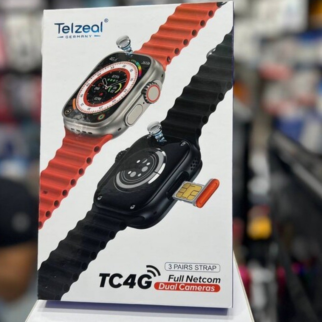 ساعت هوشمند سیمکارت خور Telzeal TC4 4G با 64گیگ حافظه داخلی و 4گیگ رام دوربین دوگانه قیمت عالی