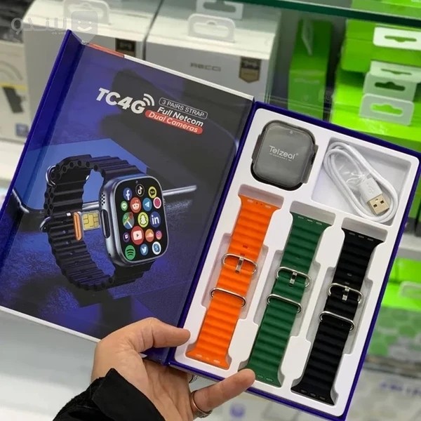 ساعت هوشمند سیمکارت خور Telzeal TC4 4G با 64گیگ حافظه داخلی و 4گیگ رام دوربین دوگانه قیمت عالی