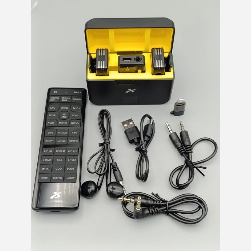 میکروفون یقه ای 2تایی مدل SX66 اصلی مناسب تولید محتوا و ضبط صدا قیمت عالی
