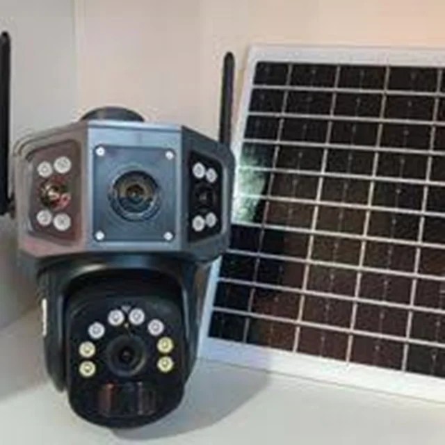 دوربین بی سیم سیم کارت خور خورشیدی 8 مگاپیکسل 3 تصویر2 لنز مدلp3-8f اورجینال قیمت عالی