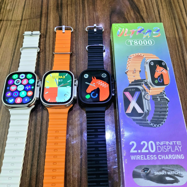 ساعت هوشمند T8000 ultra3 با قابلیت تماس و پخش موزیک تک بند طرح اپل واچ مدل 2024 جدید با قیمتی عالی