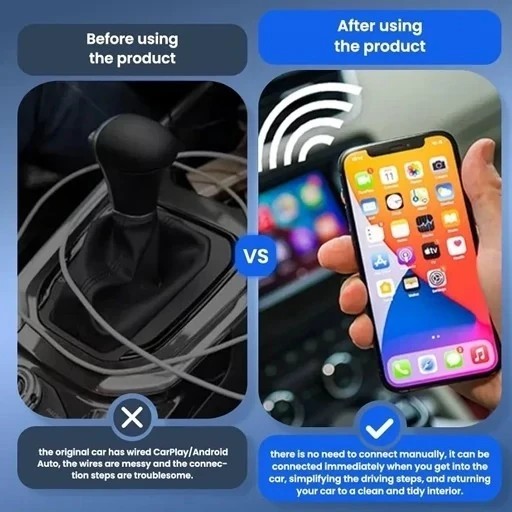 دانگل وایرلس کارپلی و اندروید اتو کارلینکیت مدل Carlinkit Mini Ultra کیفیت عالی