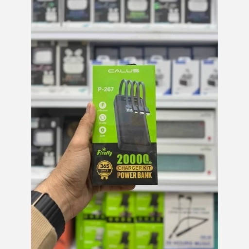 پاوربانک شارژر همراه 20 هزار میلی آمپر اصلی کالوس مدل calus p267 کیفیت عالی