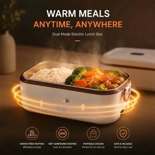 ظرف غذای برقی فندکی خور Electric Heating Lunch Box کیفیت عالی