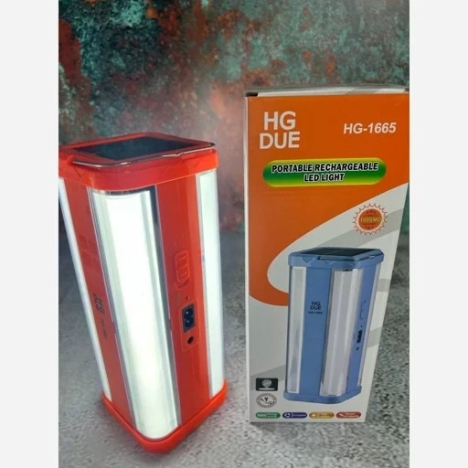 چراغ قوه شارژی خورشیدی HGDUE اصلی مدل HG1665 کیفیت عالی