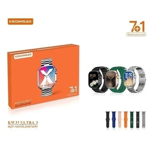 ساعت هوشمند KW31 ULTRA3 بهمراه 7 بند قیمت عالی