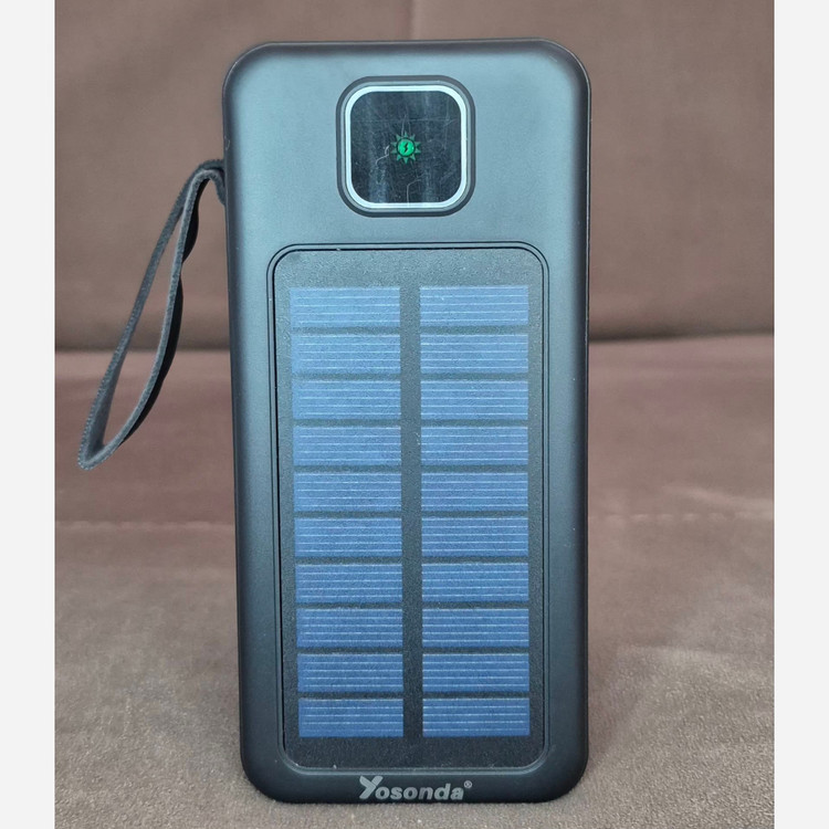 پاوربانک YOSONDA فست شارژ خورشیدی 60000mAh با 6 درگاه ورودی و خروجی و 4 کابل توان 22W