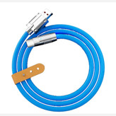 کابل تایپ سی USB TO TYPE C یو اس بی به تایپ سی سلیکونی 1 متری سوکت فلزی چراغدار