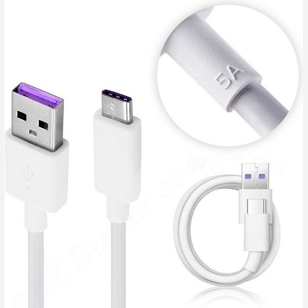 کابل شارژ تایپ سی Type C پورت بنفش شارژ سریع 5 آمپر 1.5 متر هم گوشی شیامی و هم سامسونگ