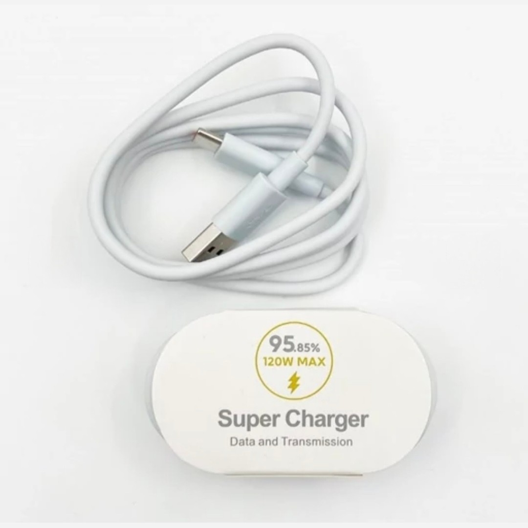 کابل شارژ USB TO TYPE C پورت نارنجی فست شارژ 7 آمپر ریز شمار 1 متری