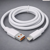 کابل شلنگی USB TO LIGHTNING فست شارژ 120W کابل آیفون پورت نارنجی 1.2 متری
