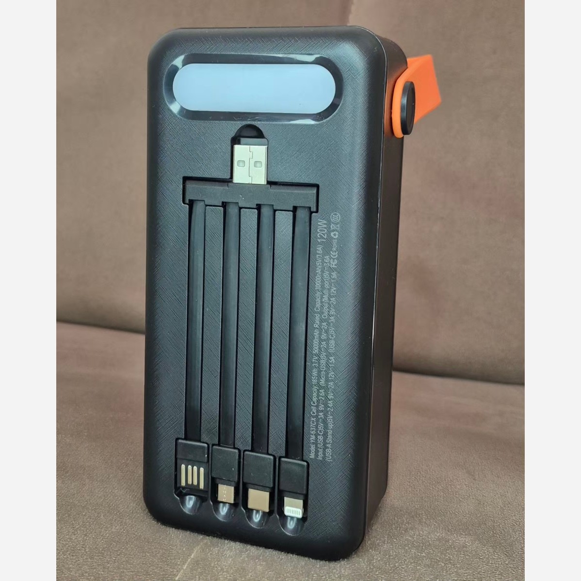 پاوربانک خورشیدی mi با ظرفیت اسمی 50000mAh با انواع خروجی و ورودی چراغدار