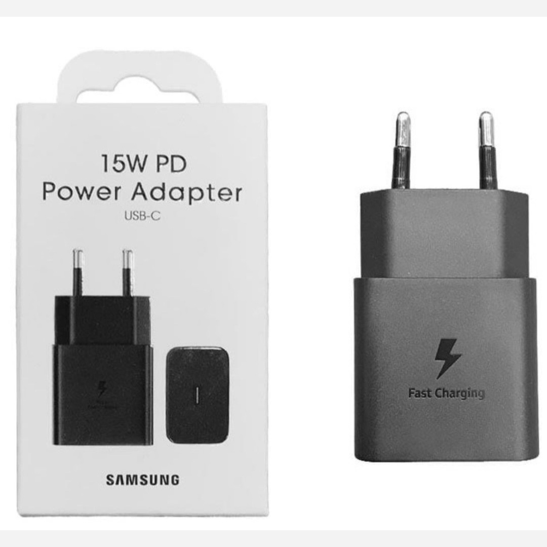 شارژر سامسونگ فست سارژ 15W PD خروجی تایپ سی TYPE C آداپتور سامسونگ POWER ADAPTER برند SAMSUNG