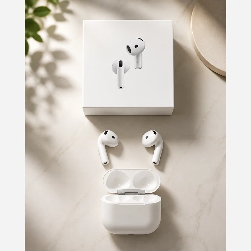ایرپاد پرو 4 Airpods Pro - نویزکنسلینگ و اسپیکر کیس و پاپ آپ فعال / کوالیتی مسترپلاس A+++ / هندزفری بلوتوث هدفون