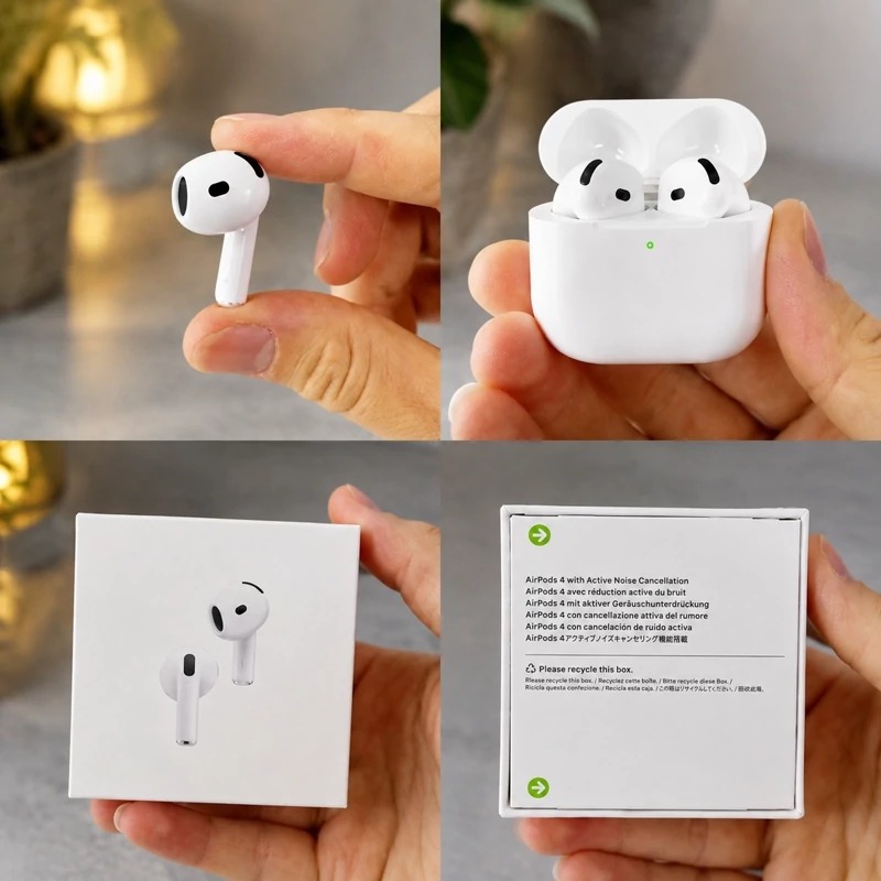 ایرپاد پرو 4 Airpods Pro - نویزکنسلینگ و اسپیکر کیس و پاپ آپ فعال / کوالیتی مسترپلاس A+++ / هندزفری بلوتوث هدفون