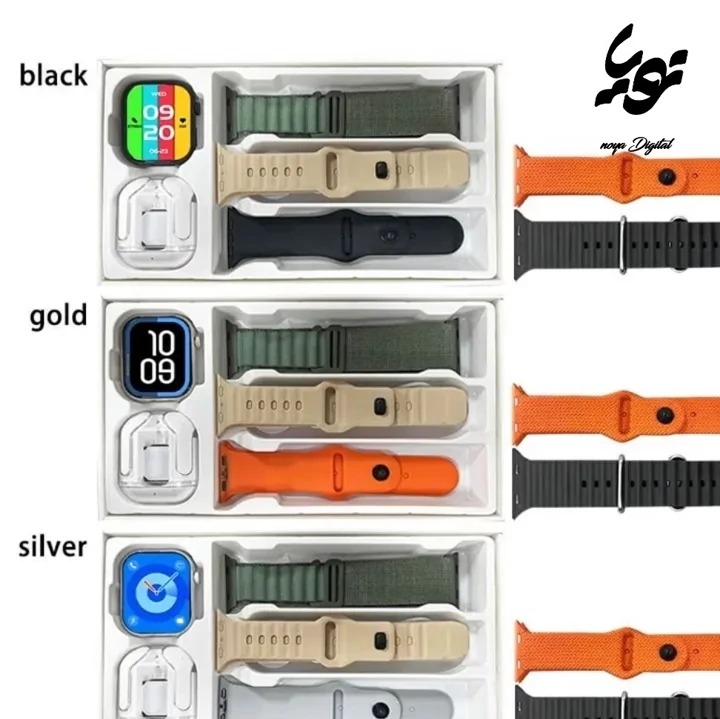 ساعت هوشمند WISME-x17 دارای 5 بند همراه و ایرپاد همراه