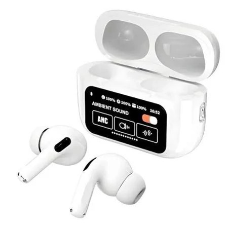 ایرپاد مانیتوردار A9 Pro ، صفحه لمسی رنگی، بلوتوث 5.4 ، نویزگیر فعال ANC ، اورجینال ( A9pro )