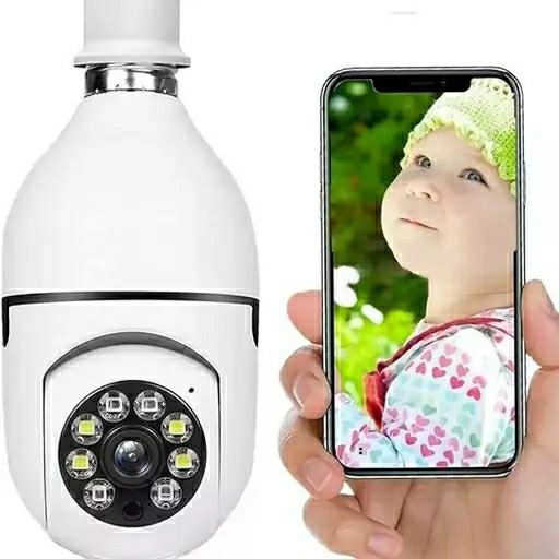 دوربین لامپی E27 PRO بارکد دار ( بسیار با کیفیت سیم کارتی خور و وای فای