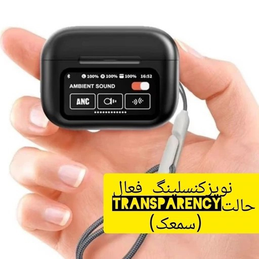ایرپاد مانیتور دار ANC ENC A9PRO لمسی گیمینگ 5 ساعت موزیک مداوم نویزکنسلینگ
