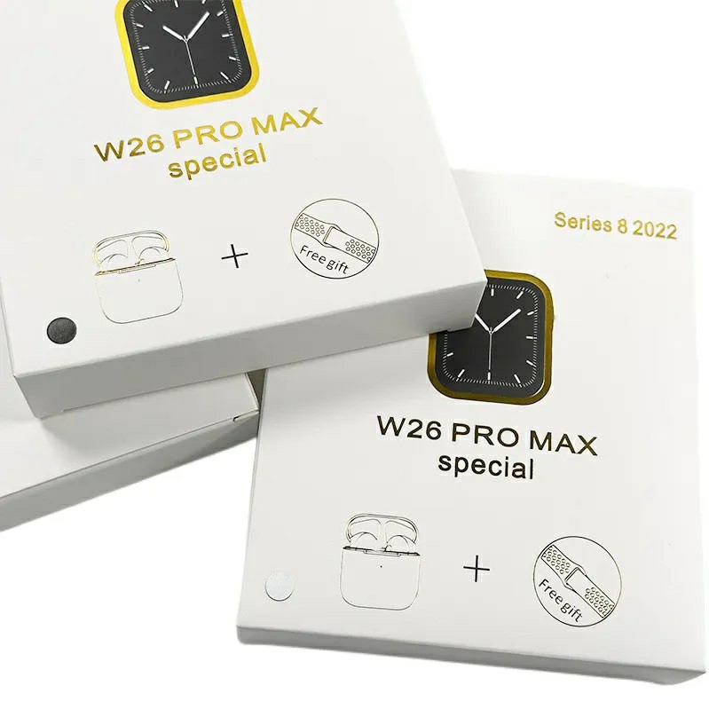 ساعت هوشمند W26 pro max کیفیت عالی به همراه ایرپاد کیفیت عالی بصورت تک و تعداد