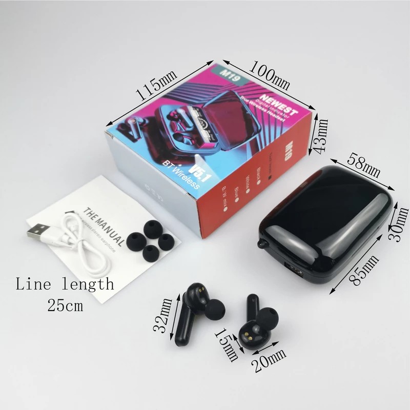 ایرپاد m19 اورجینال دارای پاوربانک و نمایشگر و چراغ قوه