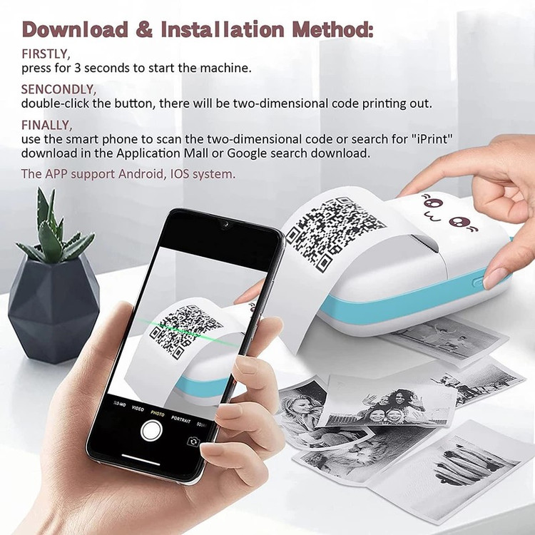 مینی پرینتر حرارتی قابل حمل ا Mini Printer ( بسیار با کیفیت)