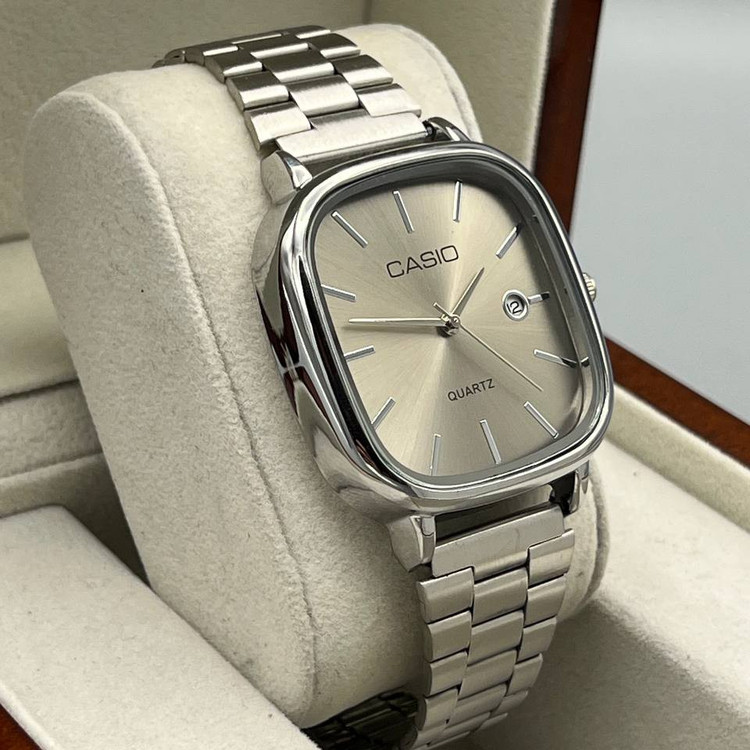 ساعت مچی مردانه بند استیل کلاسیک کاسیو اولدمانی Casio