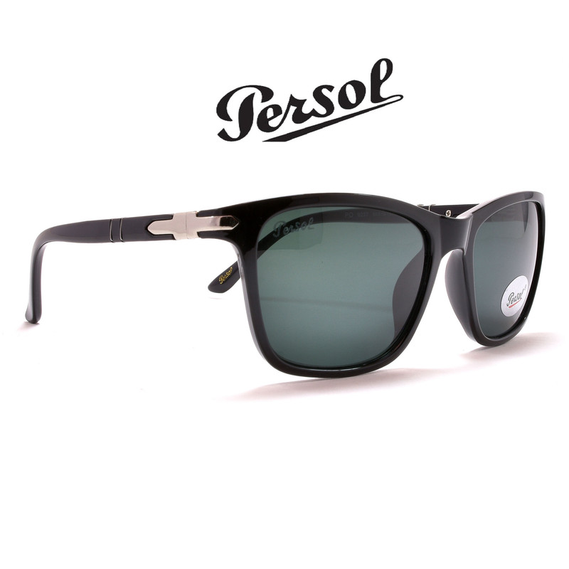 عینک آفتابی پرسول مدل GLOSSY-BLC-PO 9237