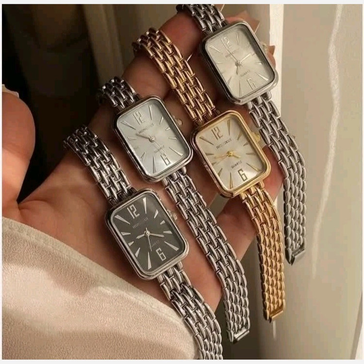 ساعت مچی زنانه هانگری صفحه مستطیلی