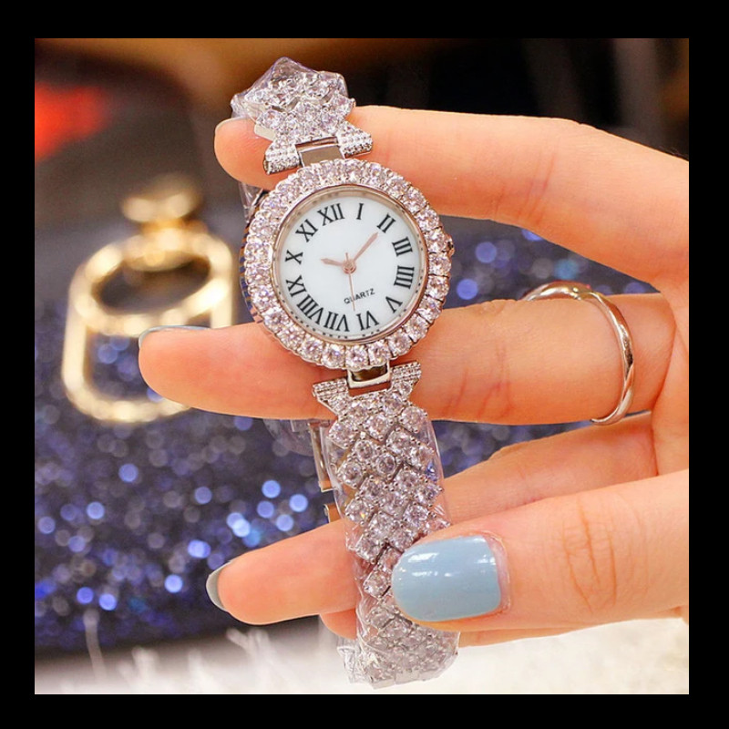 ساعت مچی عقربه ای زنانه مدل پرنسس کد n-diamond