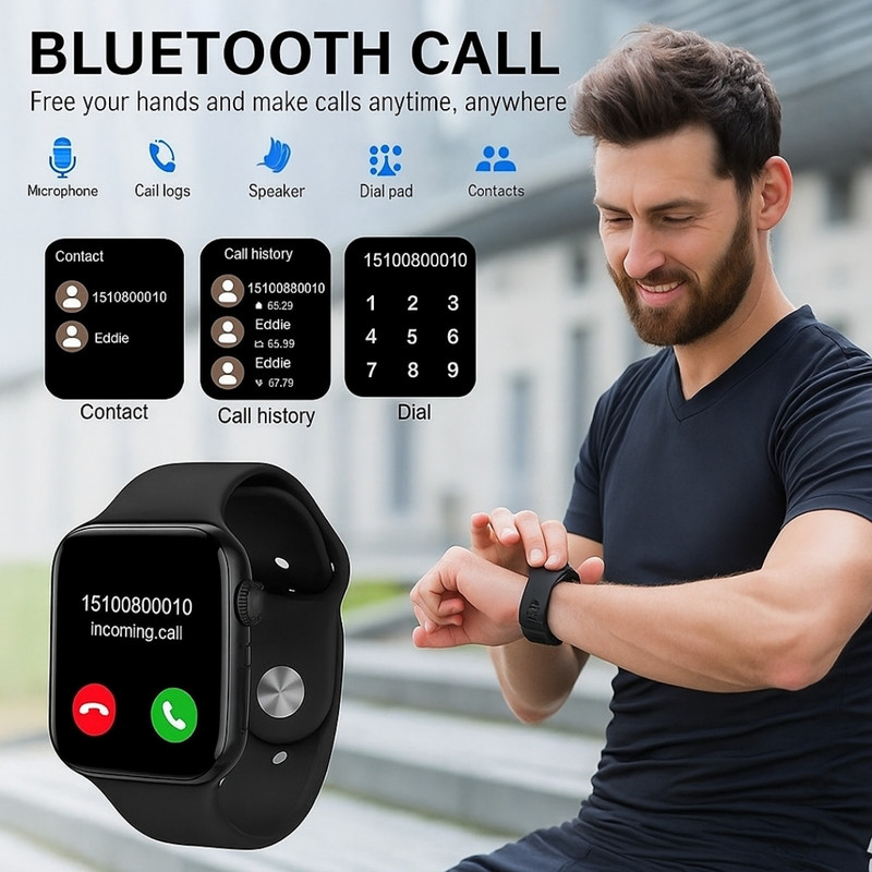 ساعت هوشمند 49 میلی متری ویسمی مدل WISME-M3 به همراه هدفون