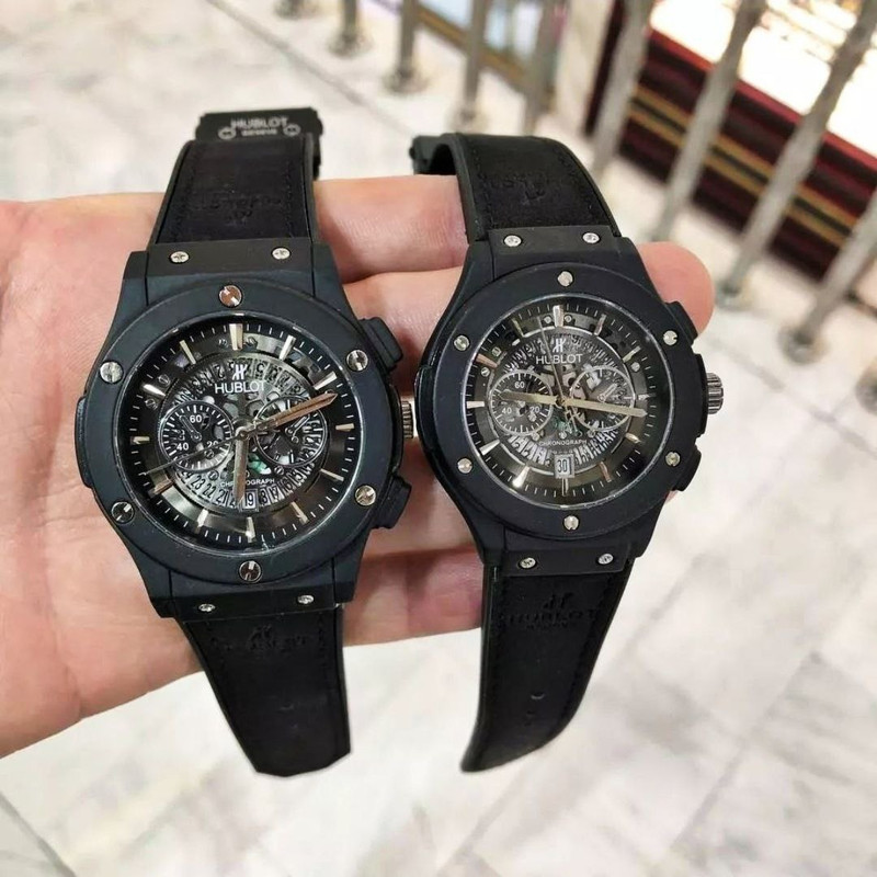 ست ساعت مچی عقربه ای زنانه و مردانه مدل اسکلتون بیگ بنگ M10n